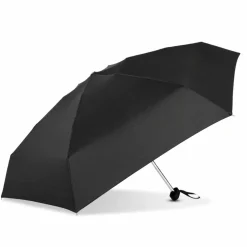 GoGo 40" Black Flat Manual Mini Compact Umbrella