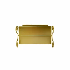 11" Gold Bow-Topped 2-Tier Decorative Metal Tray by Ashland®