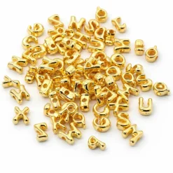 Golden Alphabet Beads, 150ct. by Creatologyâ„¢