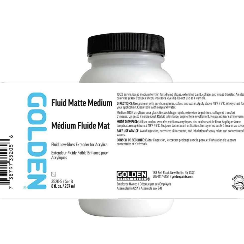 Golden® 8oz. Fluid Matte Medium