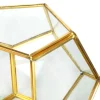 Gold Geometric Glass Terrarium by Ashland®