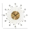 Gold Glam Metal Wall Clock