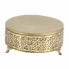 Gold Glam Round Metal & Glass Mosaic Cake Stand, 3ct.