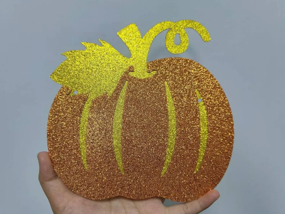 Gold Glitter Our Little Pumpkin is One Birthday Banner