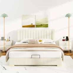 Gold & Green Floor Lamp with E26 Socket, Shatterproof Shade, Anti-Tip Base, Foot Switch