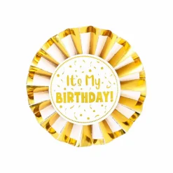 2.75" Gold It's My Birthday Badge by Celebrate It™