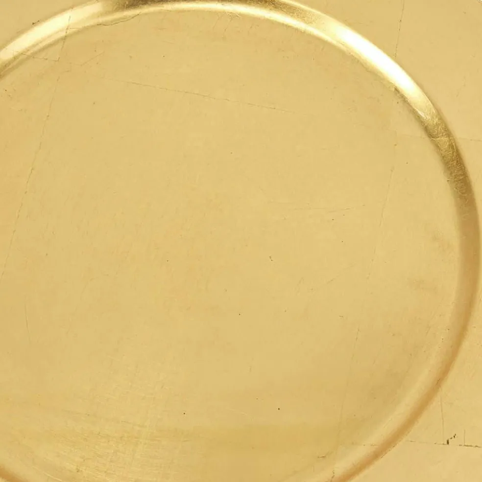 13" Gold Melamine Plastic Chargers, 8ct.