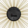 19" Gold Metal Contemporary Wall Clock