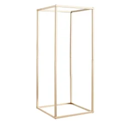 Gold Metal Floral Cube Stand 10PCS, 33LB Capacity Wedding Decor