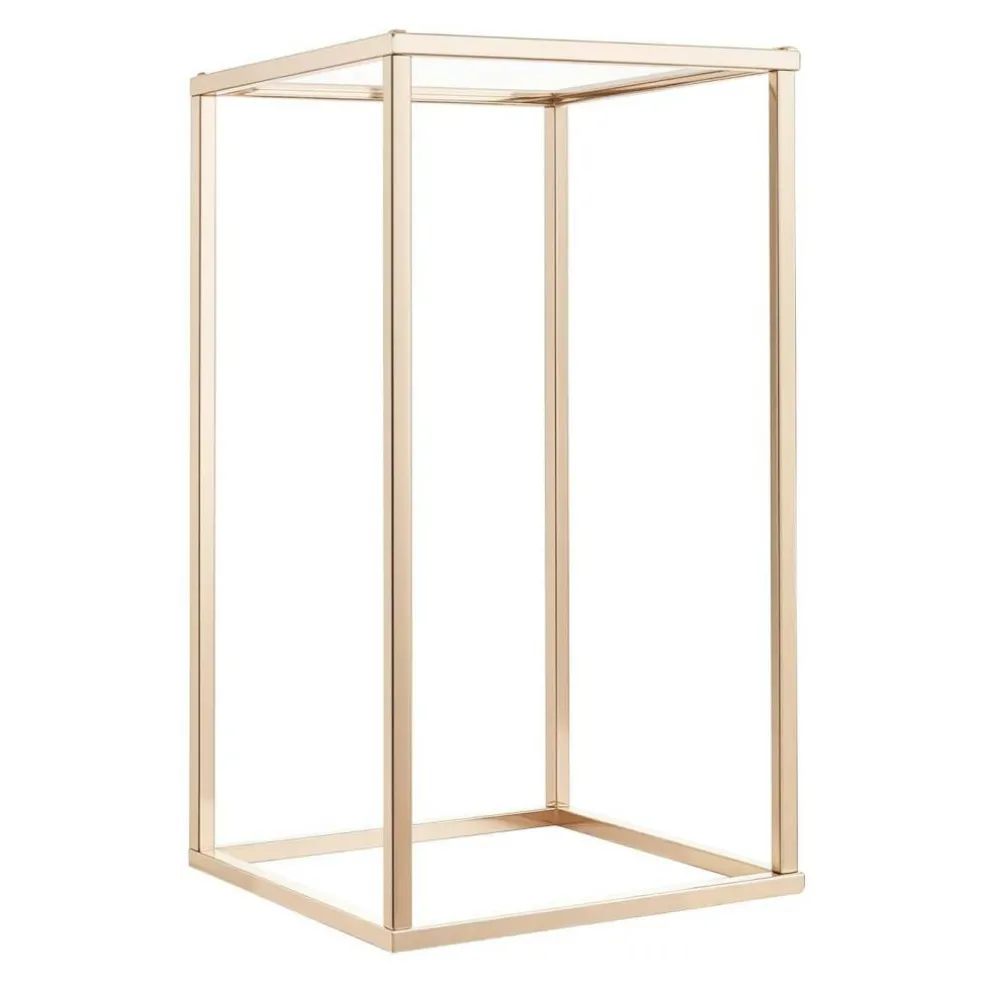 Gold Metal Floral Stand 10PCS Cube Shelves for Wedding Party Decor