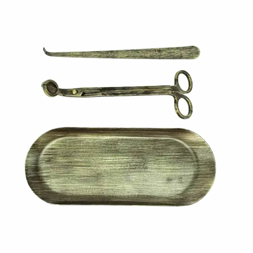 Gold Metal Wick Dipper & Trimmer Set by Ashland®