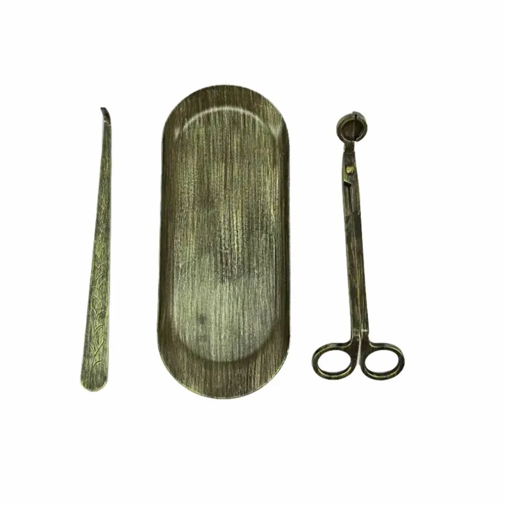 Gold Metal Wick Dipper & Trimmer Set by Ashland®