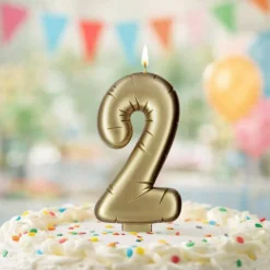 Gold Number Candle by Makery™