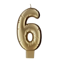 Gold Number Candle by Makery™