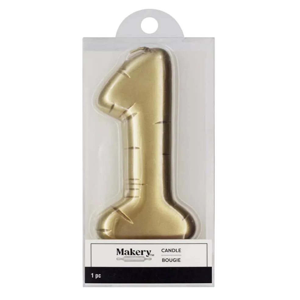 Gold Number Candle by Makery™