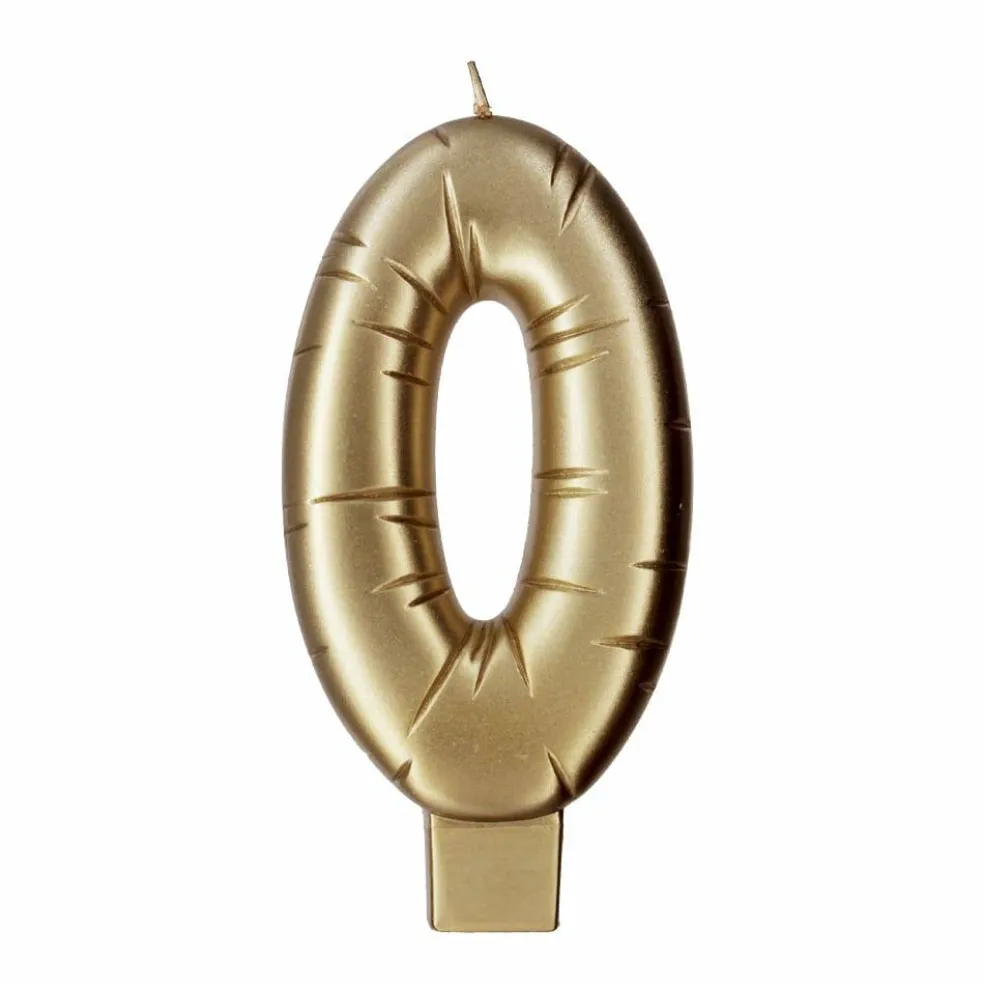 Gold Number Candle by Makery™