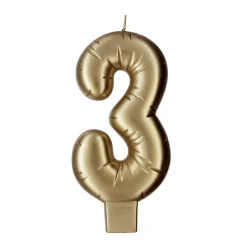 Gold Number Candle by Makery™