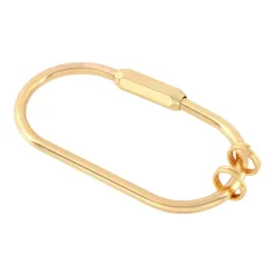 Gold Oval Clasp Charm Connector by Bead Landing™