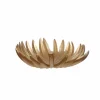13.5" Gold Palm Leaf Decorative Tray by Ashland®