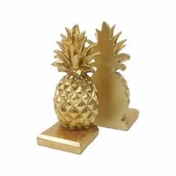 9.25" Gold Pineapple Book End Set by Ashland®