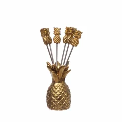 Gold Pineapple Pick Set by Ashland®