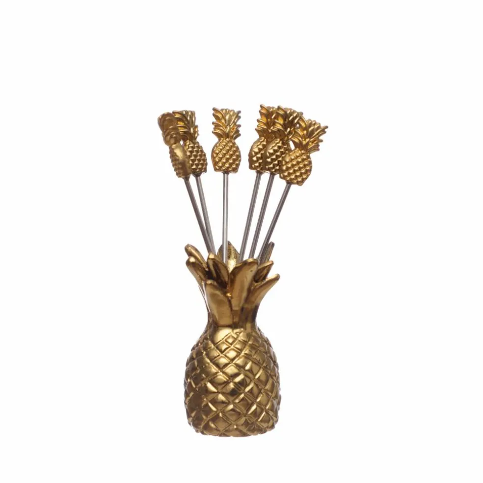 Gold Pineapple Pick Set by Ashland®