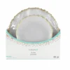Gold Rim Clear Lunch & Dinner Plates, 40ct. by Celebrate It™
