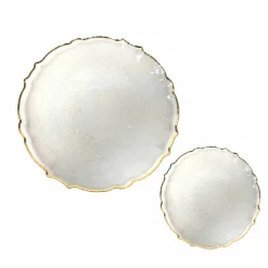 Gold Rim Clear Lunch & Dinner Plates, 40ct. by Celebrate It™