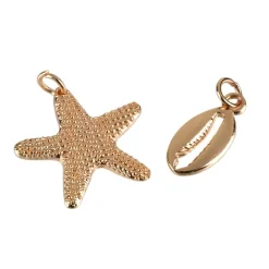 Gold Shell Charms by Bead Landing™