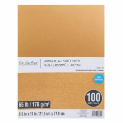 Gold Shimmer 8.5" x 11" Cardstock Paper by Recollections™,100 Sheets