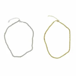 Gold & Silver Finish Ball Necklaces by Creatologyâ„¢