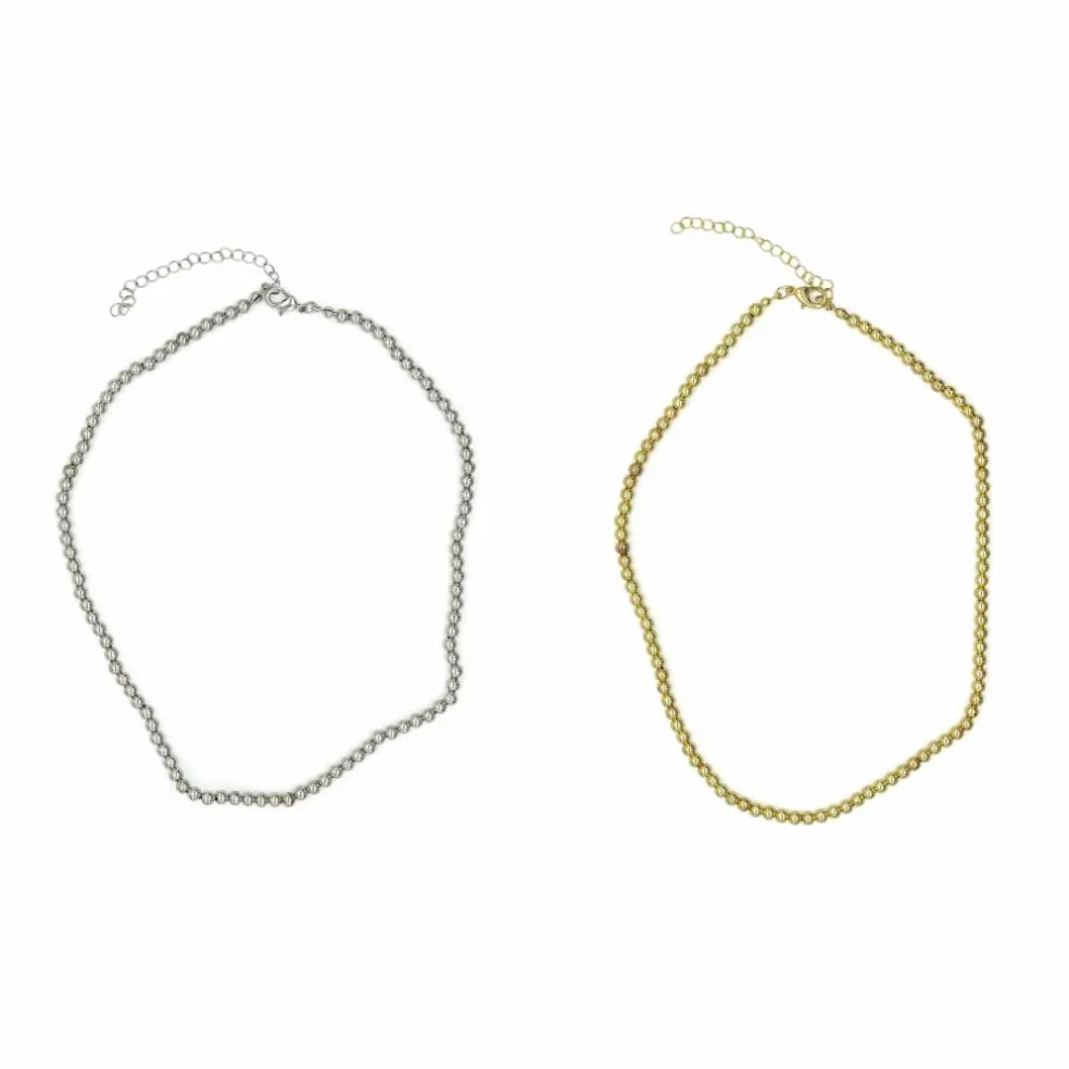 Gold & Silver Finish Ball Necklaces by Creatology™