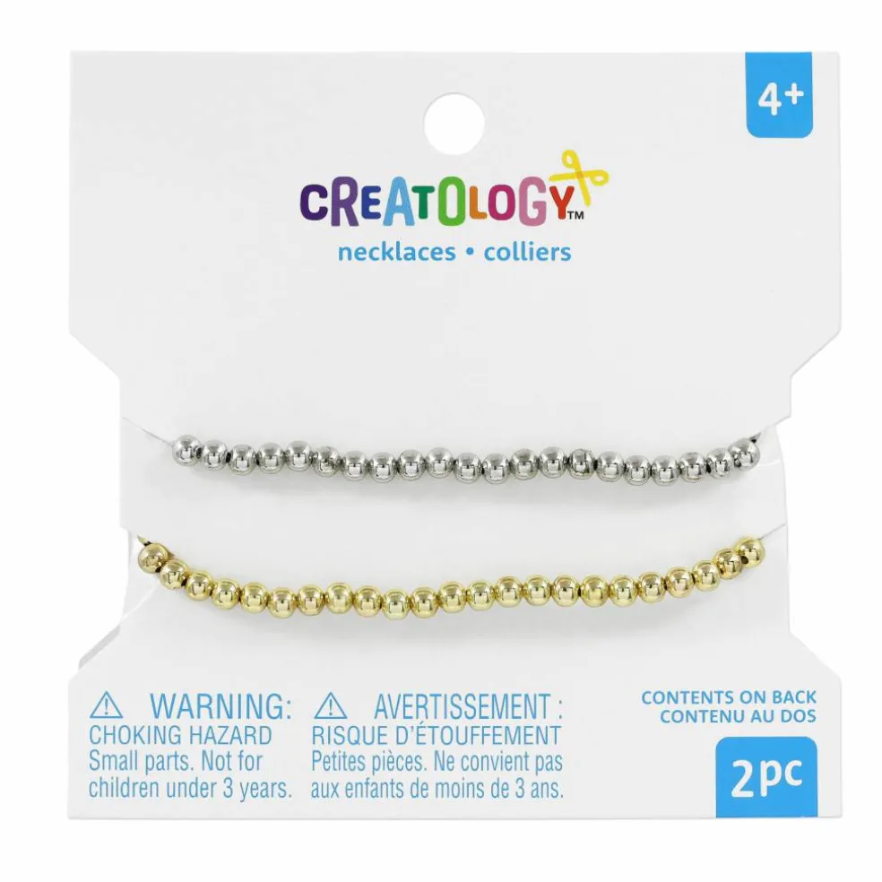 Gold & Silver Finish Ball Necklaces by Creatology™