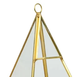 Gold Triangle Glass Terrarium By Ashland™