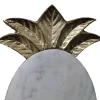 9.5" Gold & White Marble Pineapple Serving Board by Ashland®