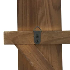 Gray Arrow & Stripe Patterned Wood Paddle Wall Décor