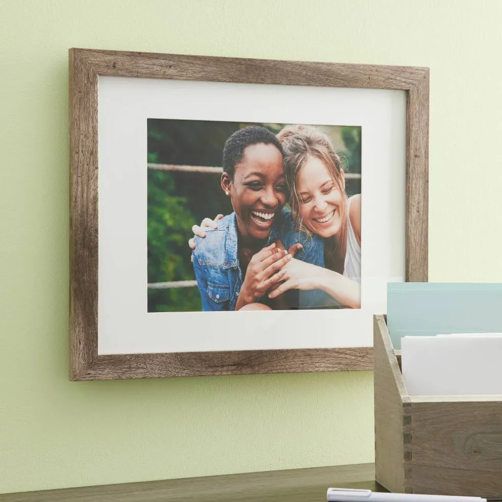 Gray Belmont Frame with Mat by Studio Décor®