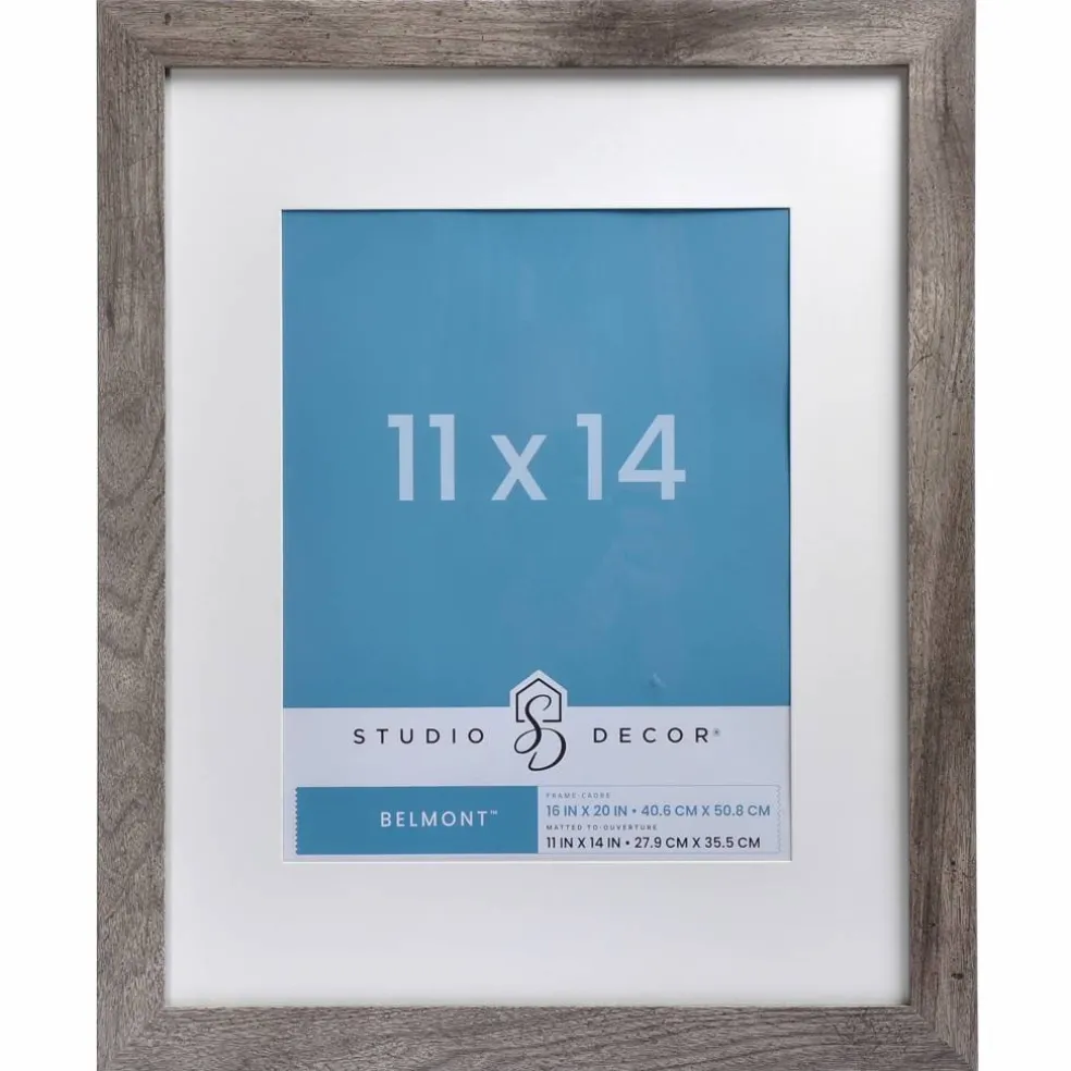 Gray Belmont Frame with Mat by Studio Décor®