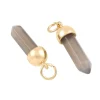 Gray Dyed Agate Prism Pendants, 2ct. by Bead Landing™
