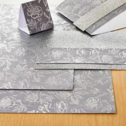 Gray Floral Paper by Recollections™, 12" x 12"