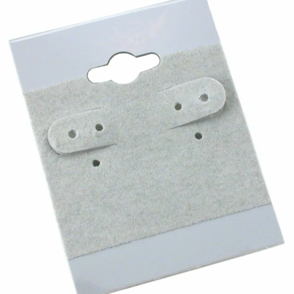 100 Gray Hanging Earring Cards 2 Inch Jewelry Display