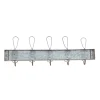 Gray Metal Vintage Wall Hook, 11" x 30" x 4"