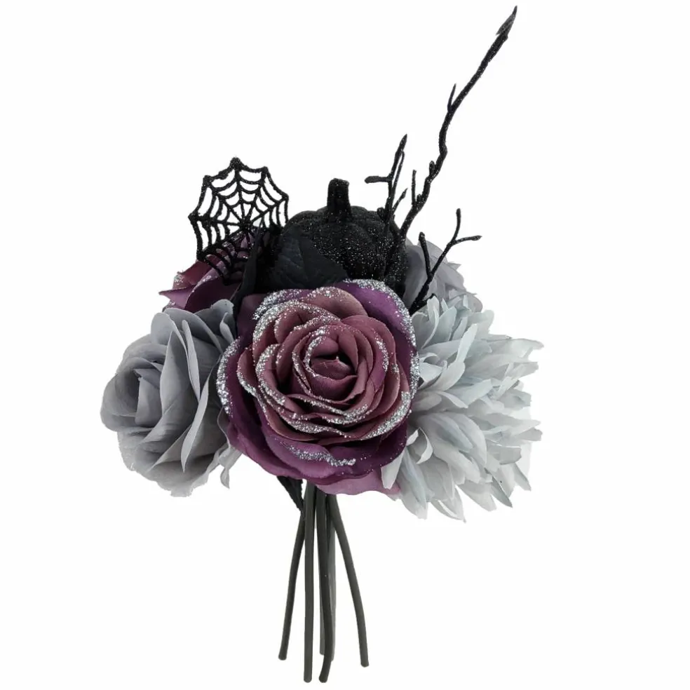 12" Gray Rose & Dahlia Mix Bouquet by Ashland®