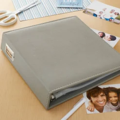 Gray Saffiano D-Ring Scrapbook Album by Recollections®