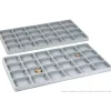 2 Gray 24 Slot Coin Jewelry Showcase Display Tray Inserts