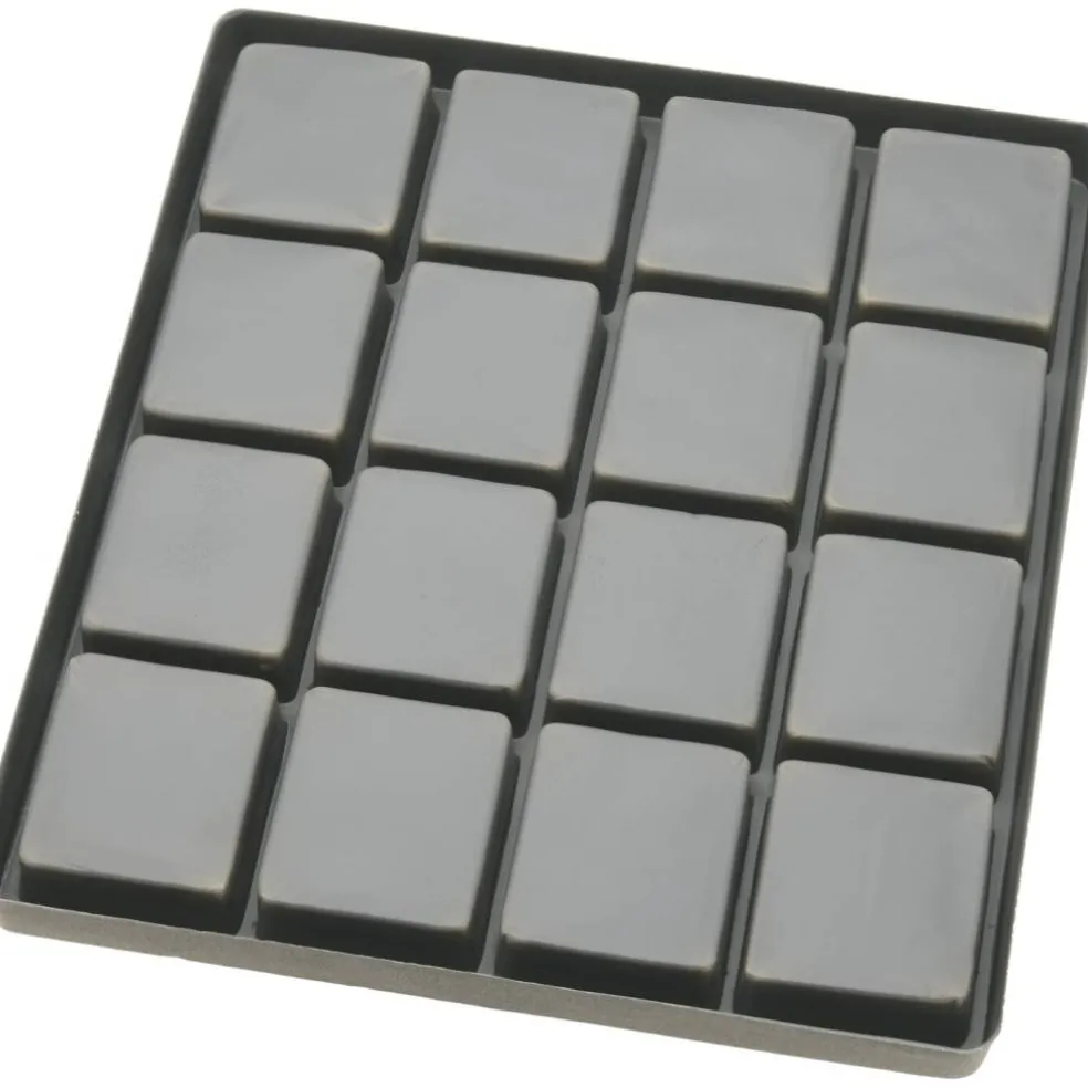 5 Gray 16 Slot 1/2 Size Jewelry Display Tray Inserts New
