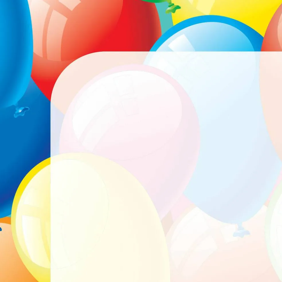 Great Papers! Balloon Border Stationery Letterhead, Invitations and Announcements, Printer Friendly, 8.5"x11", 80 Pack