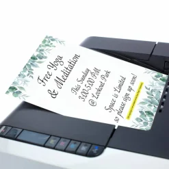 Great Papers! Elegant Eucalyptus Letterhead, for Invitations, Announcements and Personal Messages, Printer Friendly 8.5”x11”, 50 Pack