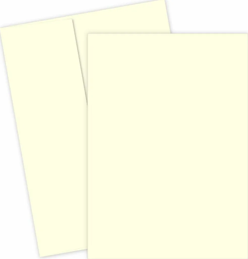 Great Papers! Flat Card Invitation and Envelopes, Ivory, 5.5" x 7.75", Printer Compatible, 100 Invitations/100 Envelopes
