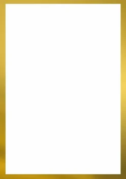 Great Papers! Flat Card Invitation and Envelopes, Metallic Gold Border, 5.5" x 7.75", Printer Compatible, 20 Invitations/20 Envelopes